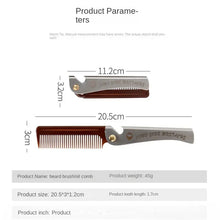 Foldable comb Folding Pocket Clip Hair Moustache Beard Fashion Men
