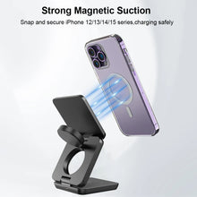 Wireless Charger for iPhone 3 in 1 Foldable Magnetic Charging Station