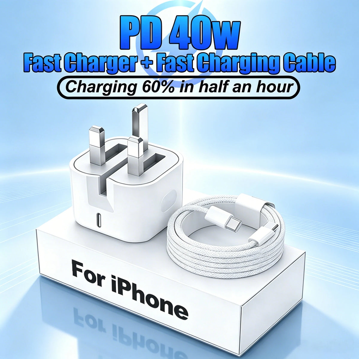 PD 40W For Apple Fast Charger For iPhone 17 Air 16 15 14 13 12 11 Pro