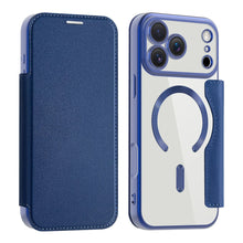 Luxury Transparent Flip Leather Wallet Magnetic Phone Case For iPhone