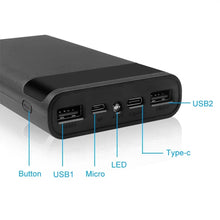 6*18650 Battery Holder Dual USB Power Bank Box Mobile Phone Charger DIY