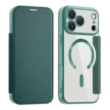 Luxury Transparent Flip Leather Wallet Magnetic Phone Case For iPhone