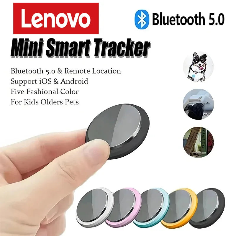 Lenovo Mini GPS Tracker Bluetooth 5.0 Elderly Kids Pet Wallet Tracking