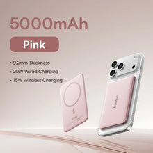 Baseus 5000mAh Magnetic Power Bank 15W Wireless 20W Wired Charging Thin