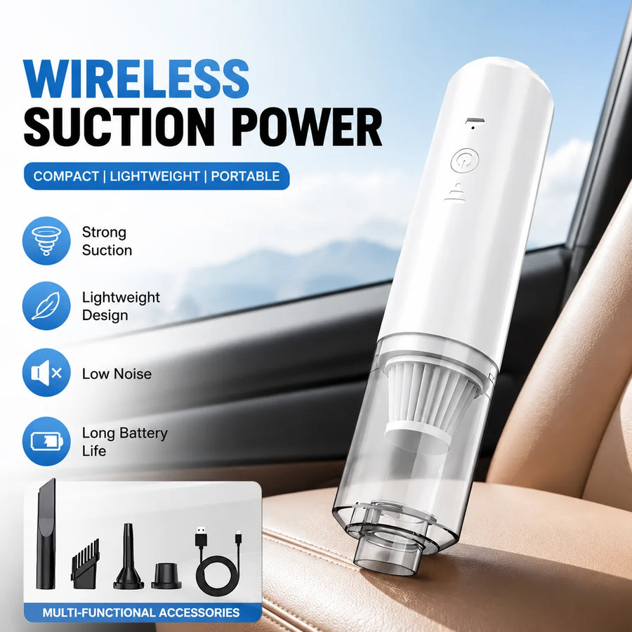 Wireless Handheld Vacuum Cleaner Portable Mini Car Strong Suction