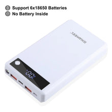 HAWEEL DIY 6 x 18650 Battery 24W Fast Charge Power Bank Box Case with