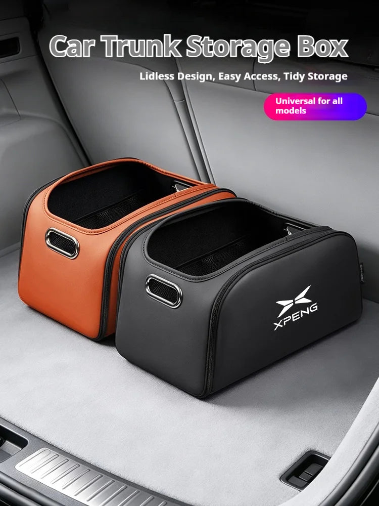 Car Trunk Organizer Box Storage Bag with Built-in Pocket For Xpeng P7