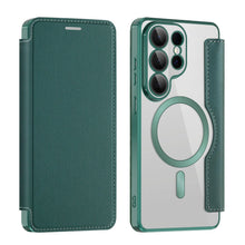 Transparent Flip Leather Magnetic Case for Samsung Galaxy S26 Ultra S25
