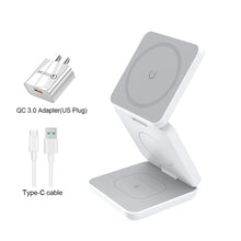 Wireless Charger for iPhone 3 in 1 Foldable Magnetic Charging Station