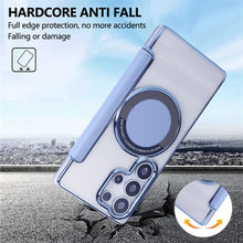 Leather Wallet Clear Magnetic Phone Case For Samsung Galaxy S26 S25 S24