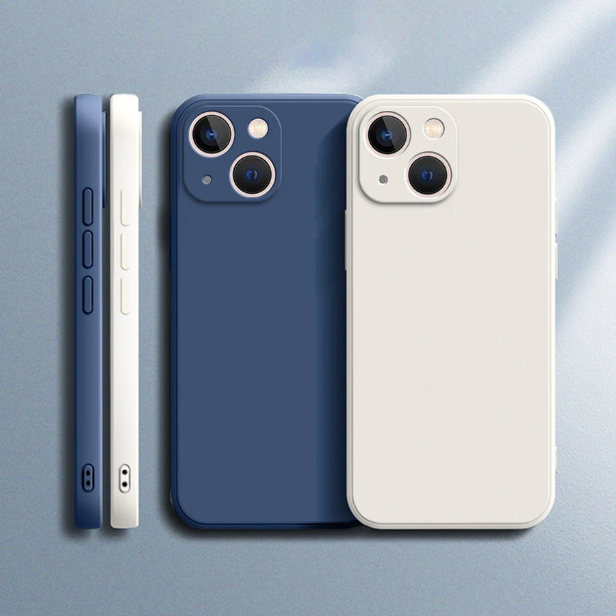Square Liquid Silicone Phone Case for iPhone 14 Plus 11 12 13 Pro Max