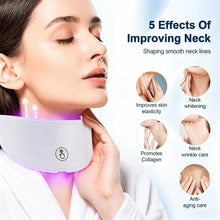 Neck LED Mask 7 Colors Photon Anti-Wrinkle Skin Brightening Beauty