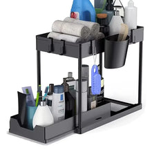 Multifunctional Storage Rack 2 Tier Under Sink Sliding Cabinet Basket