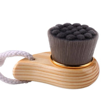 Blackhead Deep Cleaner Beauty Facial Massage Brush Care Wooden Handle
