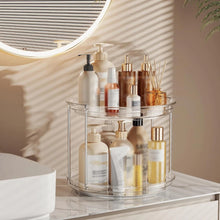1set 2 Tier Lazy Susan Turntable Organizer 9.25'' Rotating Spice Rack
