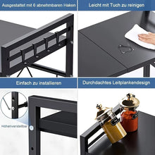 Retractable Microwave Oven Rack, Multi‑Tier Kitchen Countertop Storage