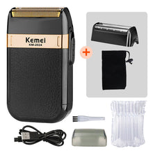 Kemei KM-2024 Electric Shaver for Men Twin Blade Reciprocating Cordless