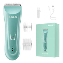 Kemei Wet Dry Groin Body Trimmer For Men Face Beard Hair Clipper