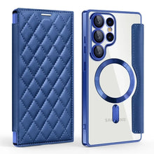 Card Holder Magnetic Leather Case for Samsung Galaxy S25 Ultra S24 Plus