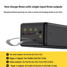 DIY 21*18650 Battery Storage Box 22.5W Fast Charging Mobile Power Bank