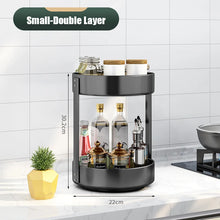 360° Rotating Spice Rack Organizer Seasoning Holder Kitchen Storage