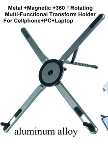 Portable Magnetic Phone Holder & Selfie Stick 3-in-1 Foldable Tripod