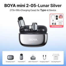 BOYA Mini 2 Wireless Lavalier Microphone AI Noise Reduction Mic for