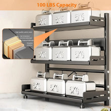 3 Tier Spice Storage Rack for Countertop Adjustable Organization for