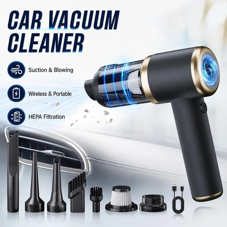 2-in-1 Cordless Mini Vacuum Blower For Car Home - Portable Dust Cleaner