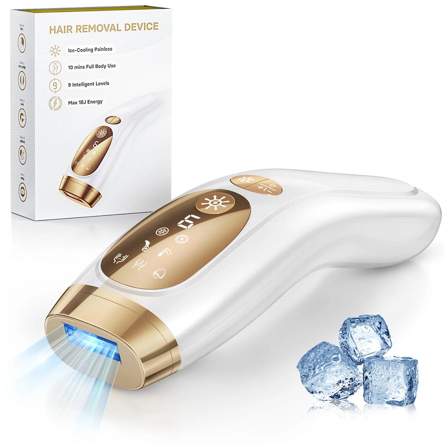 IPL Hair Removal with Ice Cooling Care Function for Women Men
