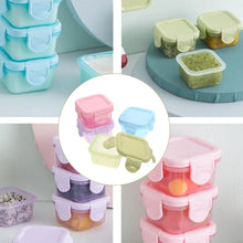 4 PCS Food Storage Containers with Airtight Lids Small Plastic Meal
