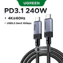 UGREEN USB4 USB C to USB C Cable 40Gbps 8K 240W PD3.1 Fast Charging