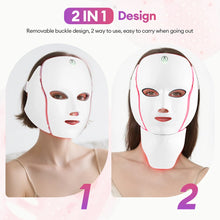 Face Neck Beauty Mask 7 Colors Light LED Photon Red Facial Skin Care