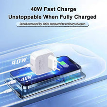 PD 40W For Apple Fast Charger For iPhone 17 Air 16 15 14 13 12 11 Pro