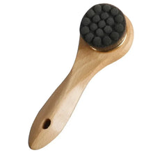 Wooden Handle Face Wash Brush Beech Bamboo Manual