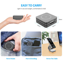 Wireless Charger for iPhone 3 in 1 Foldable Magnetic Charging Station