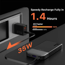 JUOVI 35W Super Fast Charging 10000mAh Portable Power Bank Charger Mini