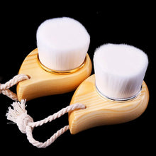 Blackhead Deep Cleaner Beauty Facial Massage Brush Care Wooden Handle