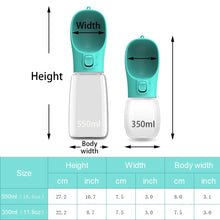 Portable Dog Water Bottle for Small Big Dogs Bowl Outdoor Walking Pet