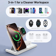 3 in 1 Foldable Night Light Wireless Charger Stand For iPhone 17 16 15