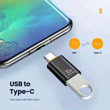 10A OTG Type C Female to USB A Male USB 3.0 to Type-C Converter Fast