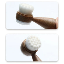 Coconut Shred Handle Facial Brush Double Sided Cleanser Blackhead