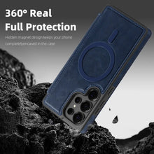 Luxury PU Leather Magnetic Flip Bracket Case For Samsung Galaxy S22 S23