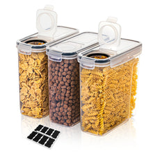 Cereal Containers Storage Set of 2/3/4 （2.5L 84oz）, Airtight Food for