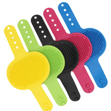 Pet Grooming Brush for Bath Massage, Silicone Bristle Deshedding Tool
