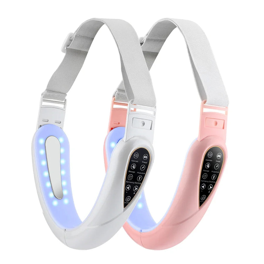 Rechargeable V Face Massager, Portable Facial Massage Device, LED