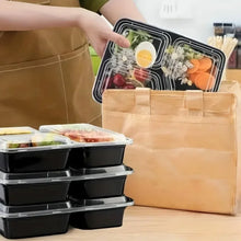 10 Sets Disposable Food Boxes with Lids Microwave Storage Kitchen