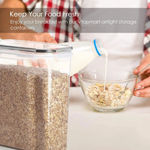 Cereal Containers Storage Set of 2/3/4 （2.5L 84oz）, Airtight Food for