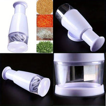 Convenient Manual Food Chopper: Effortlessly Dice Vegetables Like