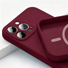 Magnetic Liquid Silicone Case For Iphone 18 12 13 Mini 16 15 14 11 17